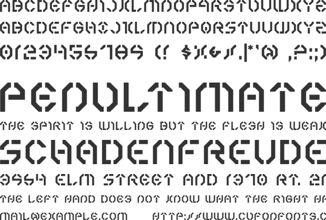 Year 3000 font preview