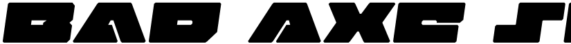 Bad Axe Semi-Italic Semi-Italic font