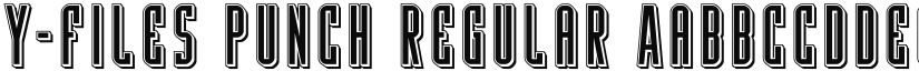 Y-Files Punch Regular font