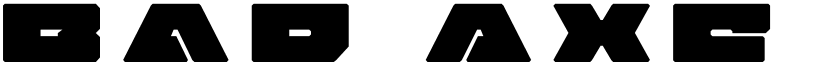 Bad Axe Title Regular font