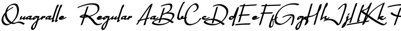 Quagralle Regular font