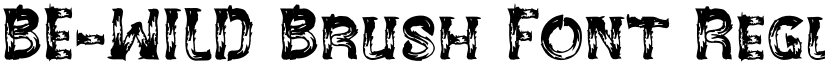 BE-WILD Brush Font Regular font