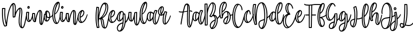 Minoline Regular font