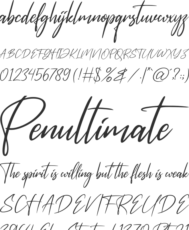 Rossatelly font preview
