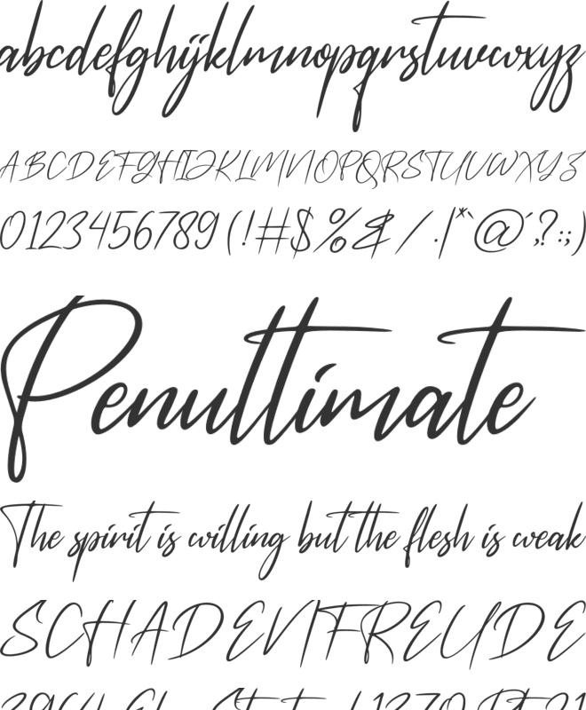 Rossatelly font preview