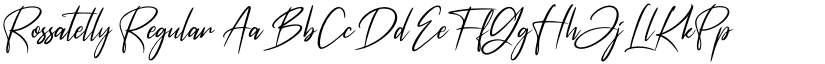 Rossatelly Regular font