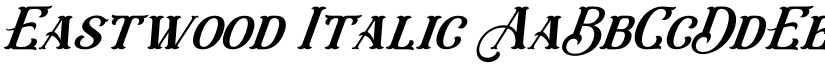 Eastwood Italic font