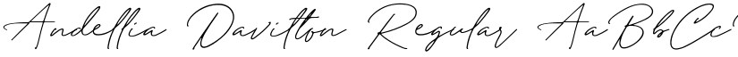 Andellia Davilton Regular font