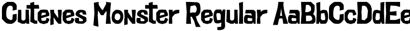 Cutenes Monster Regular font