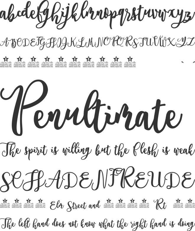 Everlast Personal Use font preview