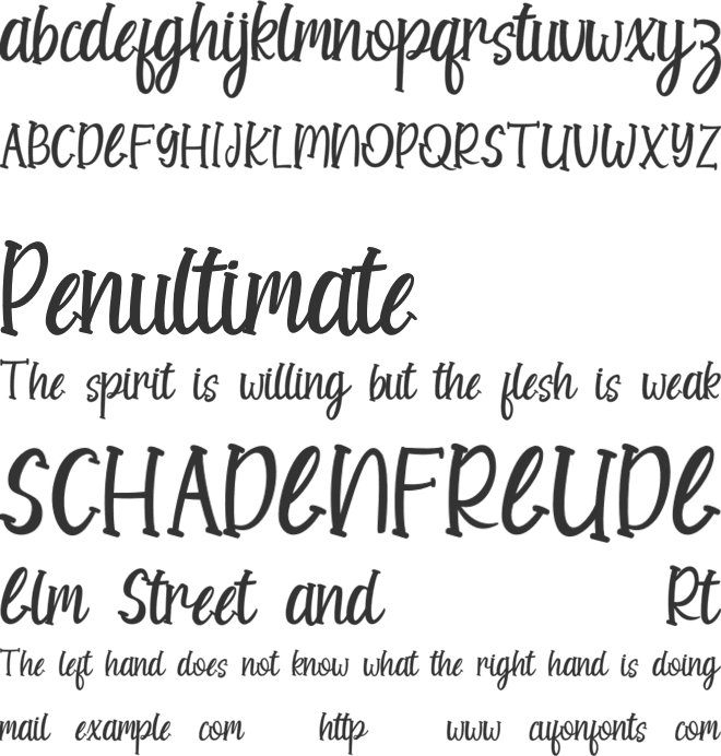 Farmer House font preview
