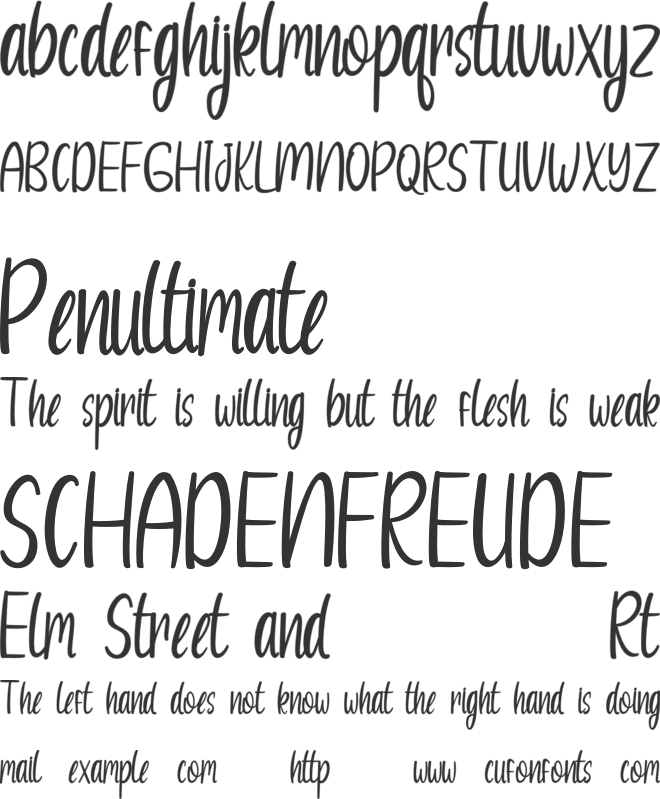 Sunshine Memories font preview