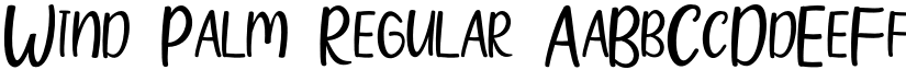 Wind Palm Regular font