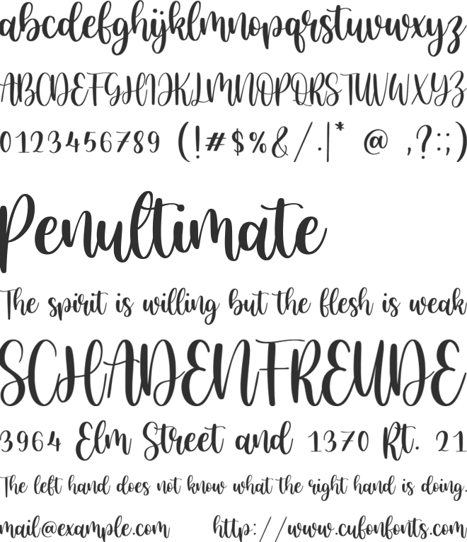 Goldie Rainbow font preview