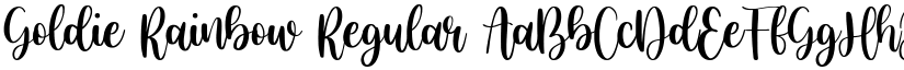 Goldie Rainbow Regular font