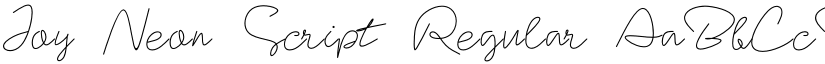 Joy Neon Script Regular font