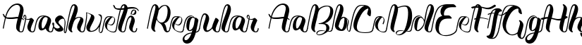 Arashveti Regular font