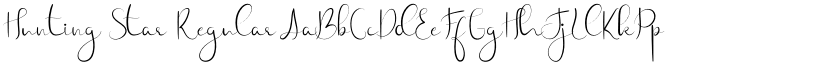 Hunting Star Regular font