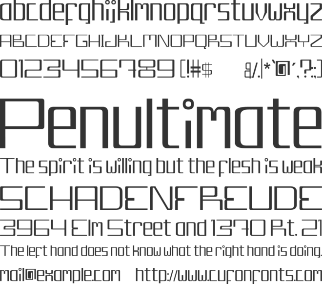 Djakarta 13210 font preview