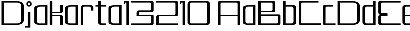 Djakarta13210 font