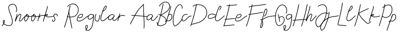 Snoorks Regular font
