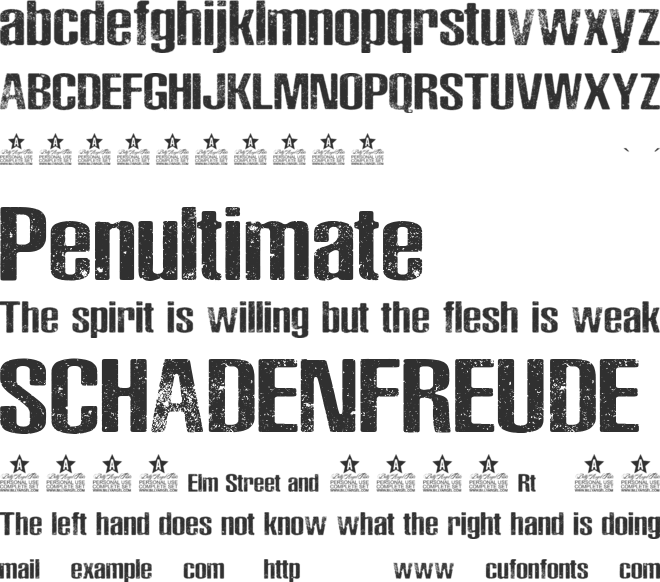 Skateboards Personal Use font preview