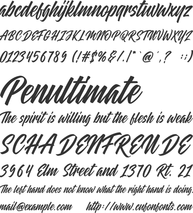 Blacklisted font preview