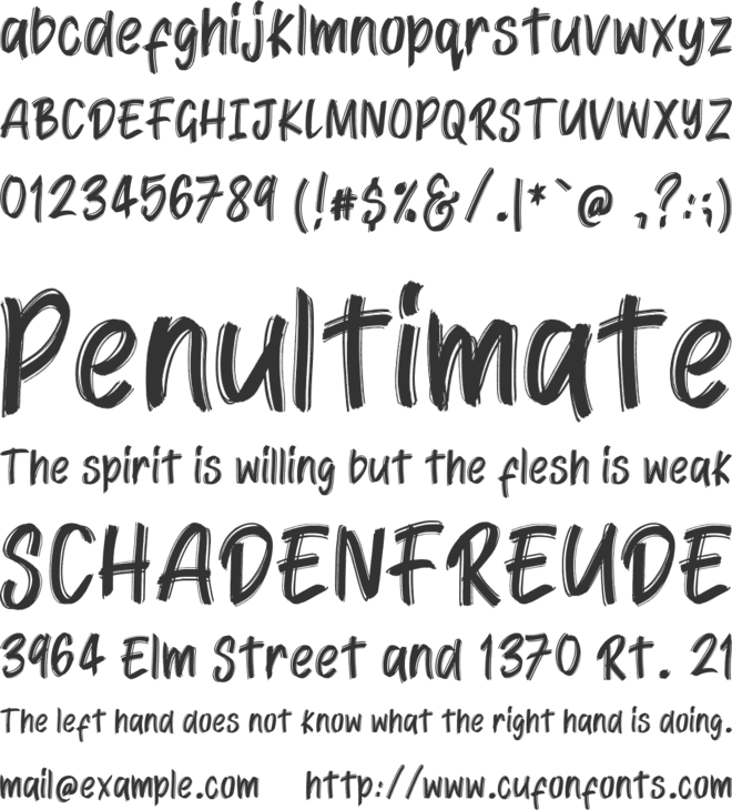 Jattayu font preview