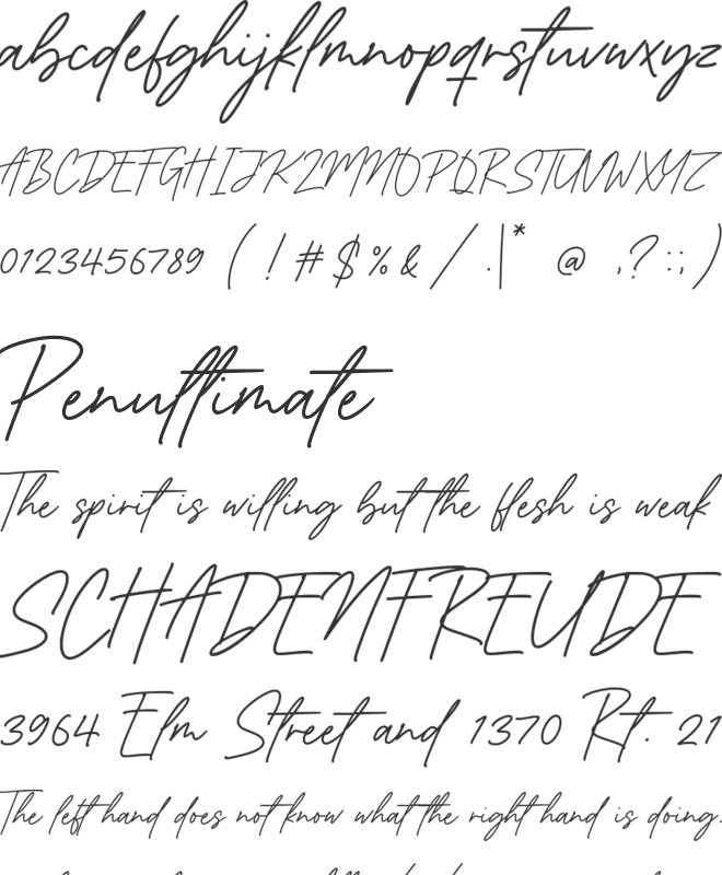 Kampsite font preview
