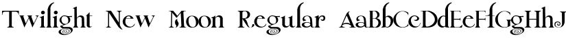 Twilight New Moon Regular font