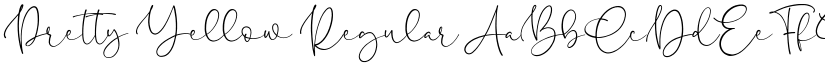 Pretty Yellow Regular font