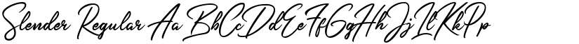 Slender Regular font