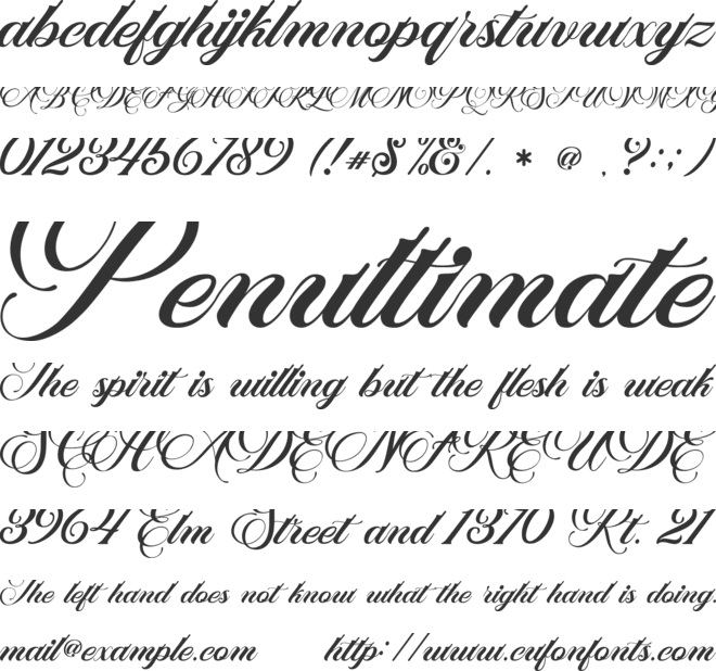 Marchell font preview