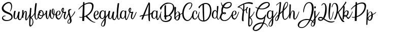 Sunflowers Regular font