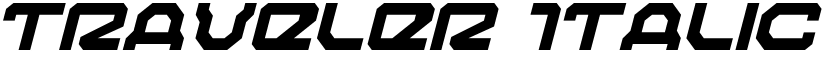 Traveler Italic font
