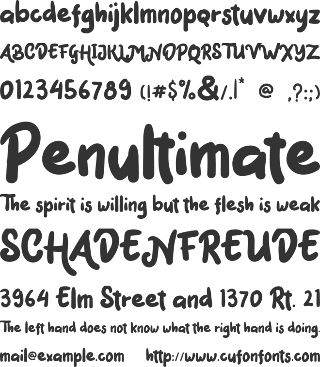 Mark Catynia font preview