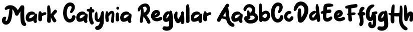 Mark Catynia Regular font