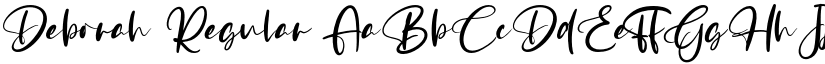 Deborah Regular font