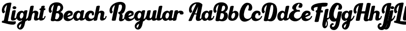 Light Beach Regular font