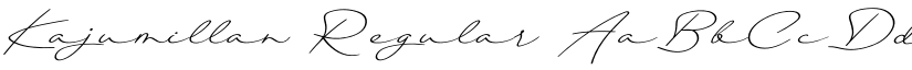 Kajumillan Regular font