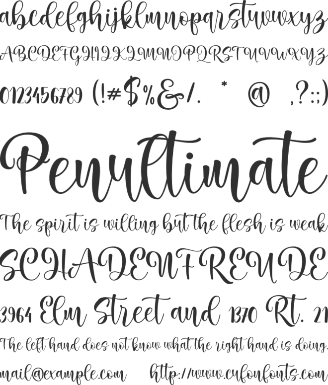 marlinamelvin font preview