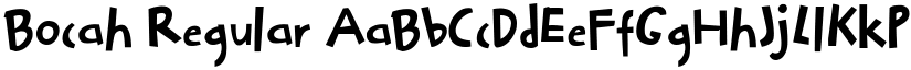 Bocah Regular font