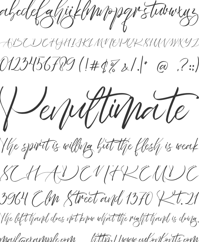 Familior font preview