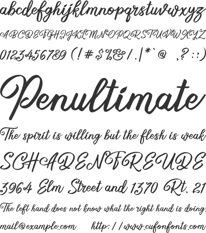 Sweets Delight font preview
