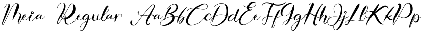 Meia Regular font