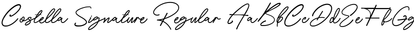 Costella Signature Regular font