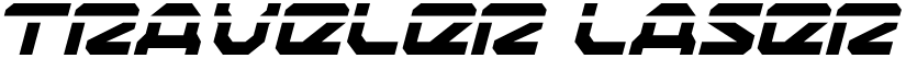 Traveler Laser Italic font