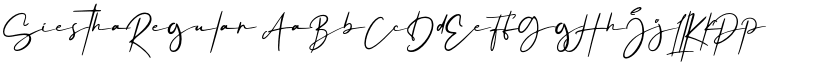 Siestha Regular font