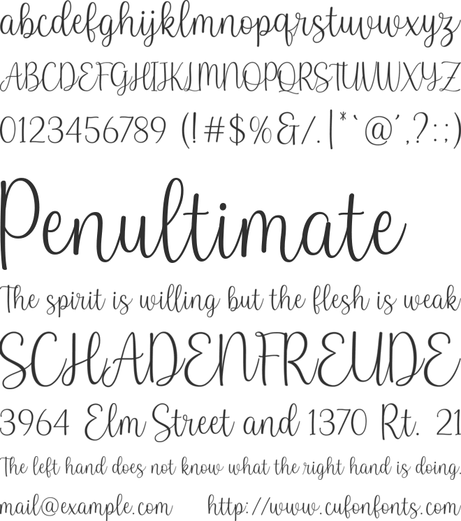 Baby Names font preview