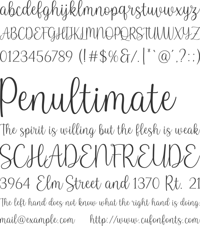 Baby Names font preview